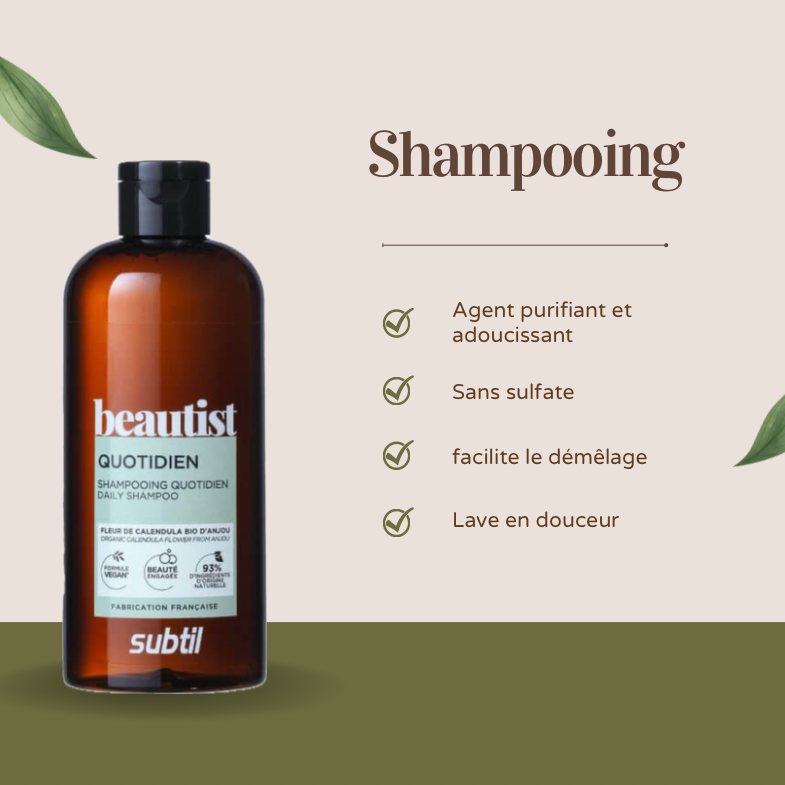 Shampooing quotidien beautist - Subtil